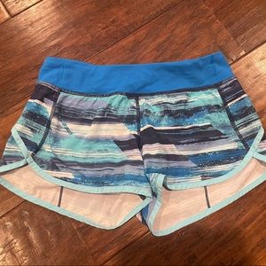 Blue and White Ivivva Shorts